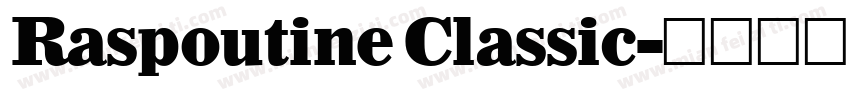 Raspoutine Classic字体转换